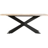  Blagovaonski stol od izbijeljenog drva manga 180 x 90 x 76 cm | shoptok.hr