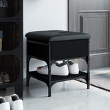 vidaXL Klop za čevlje črna 42x42x45 cm inženirski les, (21060466) | Shoptok.si