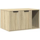  Kutija z mačji pijesak boja hrasta 80x50x45cm konstruirano drvo | shoptok.hr