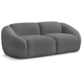 Bobochic Paris Siva sofa od bouclé tkanine 230 cm Tina –