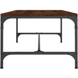 vidaXL Klubska mizica rjav hrast 100x50x35 cm inženirski les | Shoptok.si
