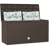  Vrtna kutija za pohranu smeđa 114 x 47 x 60 cm | shoptok.hr