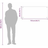  Kuhinjski zid Svijetlo siva 110 x 50 cm | shoptok.hr