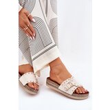 Boto Women Sandals On Platform With Buckle And Studs Beige Nusithia | shoptok.hr