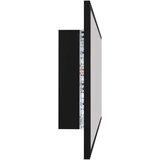 vidaXL LED kopalniško ogledalo črno 100x8,5x37 cm iverna plošča | Shoptok.si