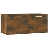  Stenska omarica dimljeni hrast 80x35x36,5 cm konstruiran les, (20740585) | Shoptok.si