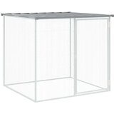 vidaXL Kavez za kokoši s krovom svjetlosivi 103 x 98 x 90 cm čelični | shoptok.hr