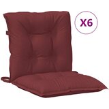  Jastuci za stolice 6 kom prošarano boja vina 100x50x7cm tkanina | shoptok.hr