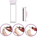  Ručke za ormarić 20 kom crne 480 mm od nehrđajućeg čelika | shoptok.hr