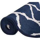 Vanjski tepih modro-bijeli 80x250 cm reverzibilni dizajn | shoptok.hr
