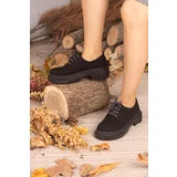 armonika FLR205-1 LACED THICK SOLE SUEDE SHOES