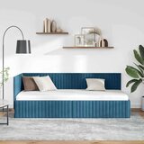 vidaXL kutni okvir kreveta s uzglavljem plava 80 x 200 cm baršun | shoptok.hr
