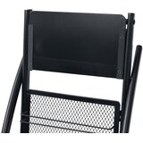  Stalak za Časopise 40x32x131 cm Crni A4 | shoptok.hr