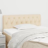 Maison Chic posteljno vzglavje - vzglavna omarica - nočna omarica krem 100x7x78/88 cm blago, (21705307) | Shoptok.si