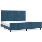  Za krevet s uzglavljem tamnoplavi 200x200 cm baršunasti | shoptok.hr