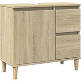 Maison Chic Kopalniška omarica - Kopalniški kabinet sonoma hrast 65x33x60 cm inženirski les, (21794491) Cene