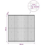  Gabion s žicom debljine 3 5 mm i mrežom 5x10 cm 200x30x200 cm - 30 cm 200 cm 200 cm | shoptok.hr