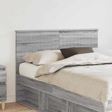 vidaXL Vzglavje z vzglavjem Siva Sonoma 120 cm Konstruiran les | Shoptok.si