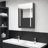 Maison Chic LED Kopalniška omarica - Kopalniški kabinet z ogledalom siva 50x13x70 cm, (21794946) | Shoptok.si
