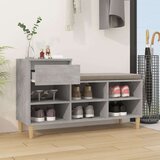 Ormarić za cipele boja betona 102x36x60 cm konstruirano drvo | shoptok.hr