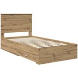  Okvir za krevet s ladicama Umjetnički hrast 100 x 200 cm | shoptok.hr
