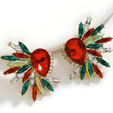 IZMAEL Uhani ER-38840 - Zlata / Večbarvna | Shoptok.si