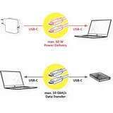 kabel USB 3.2 2x2 C-C AOC PD 60W 10m črn, (5000319523)