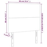  Uzglavlje tamnoplavo 90x5x118/128 cm baršunasto | shoptok.hr