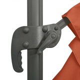  Konzolni suncobran s aluminijskim stupom terakota 400 x 300 cm | shoptok.hr