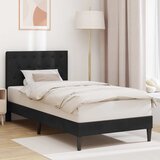  Krevetna konstrukcija s uzglavljem Crna 80 x 200 cm Baršun | shoptok.hr