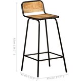  Barski stoli 4 kosi trden mangov les, (20699545) | Shoptok.si