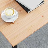  Stolić za kavu Prirodna 80 x 80 x 45 cm Čvrsto borovo drvo | shoptok.hr