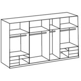 MID.YOU omara z drsnimi vrati, barve hrasta | Shoptok.si