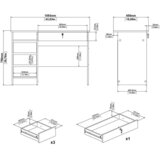 P & B PISALNA MIZA leseni material bela | Shoptok.si
