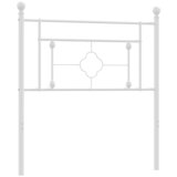 Maison Chic kovinsko posteljno vzglavje - vzglavna omarica - nočna omarica belo 100 cm, (21704676) Cene