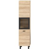 MID.YOU Srednje Visoka Omara Boston, Barva Hrasta S Steklom | Shoptok.si