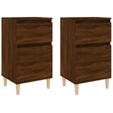  Noćni ormarići 2 kom smeđi hrast 40x35x70 cm | Eponuda.com