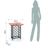 Tomasucci Crni/u prirodnoj boji metalni držač za boce vina broj boca 15 kom 46x56x35,5 cm Ras – | shoptok.hr