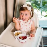 BabyOno Kutija sa žlicom i vilicom s graničnikom 12 m+, roza | shoptok.hr