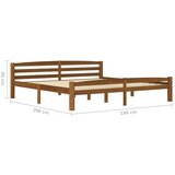  Za krevet od masivne borovine boja meda 180 x 200 cm | shoptok.hr
