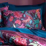 Catherine Lansfield Vijolična žametna posteljnina za zakonsko posteljo/podaljšana 230x220 cm Kate Floral – | Shoptok.si