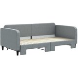  Dnevni krevet na razvlačenje svjetlosivi 100x200 cm od tkanine | shoptok.hr