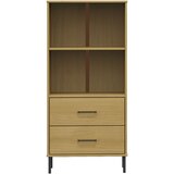  Regal za knjige s 2 ladice smeđi 60 x 35 x 128,5 cm drveni OSLO | Eponuda.com