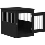 vidaXL Pohištvo za pasji boks črn hrast 75x55x65 cm inženirski les | Shoptok.si
