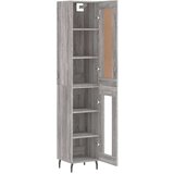  Visoka komoda siva sonome 34 5x34x180 cm od konstruiranog drva | shoptok.hr