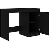  Radni stol crni 100 x 50 x 76 cm od konstruiranog drva | shoptok.hr