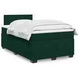 Box spring krevet s madracem tamnozeleni 120x200 cm baršunasti | shoptok.hr
