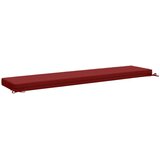  Jastučić za klupu SOEST 100% poliester Vinska crvena - boja crnog vina 200 x 40 x 8 cm Poliester Slike