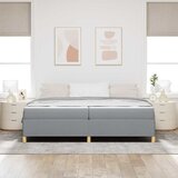  Krevetna konstrukcija Svijetlo siva 200 x 200 cm tkanina | shoptok.hr