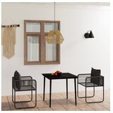  3-dijelni vrtni blagovaonski set crni | shoptok.hr